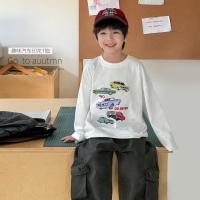 ราคา เสื้อยืดเด็กชายฤดูใบไม้ร่วง ลายรถ หลายไซส์ ราคาประหยัด คอระบายอากาศได้ดี และทันสมัย (27241317893)