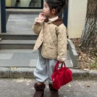 ราคา เสื้อผ้าเด็กสไตล์เกาหลี ฤดูหนาว แจ็คเก็ตผ้านวมลายสก๊อต สำหรับเด็กชายและเด็กหญิง (40572205550)