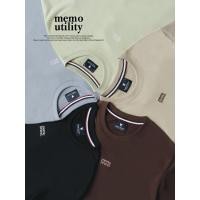 ราคา MeMo NEW MeMo Utility งานปักสไตล์ Branding ผ้า Supersoft แขนสั้น ทรง Unisex (43876216597)