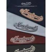 ราคา MeMo NEW Retro Script งานปักสักหลาดพรีเมียม ผ้า Supersoft แขนสั้น ทรง Unisex (41022257736)