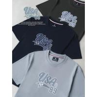 ราคา MeMo NEW U S A 89 งานสกรีนสไตล์สปอร์ต ผ้า Supersoft แขนสั้น ทรง Unisex (42374440034)