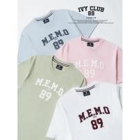 ราคา MeMo NEW Ivy Club 89 งานปักนูนพรีเมียม ผ้า Supersoft แขนสั้น ทรง Unisex (44125268211)