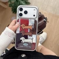 ราคา เกาหลี ins การ์ตูนไส้กรอกสุนัขขอบเงินเหมาะสําหรับ iphone 16promax เคสโทรศัพท์ 15pro ใหม่ 14 สร้างสรรค์ 13 17Pro Max เลเซอร์ high end super สวยรวมทุกอย่างฝาครอบป้องกันการตก (48901912981)