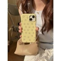 ราคา เคสโทรศัพท์มือถือหนังแข็ง ป้องกันเลนส์กล้อง ลายหน้ายิ้มน่ารัก สีเหลือง สําหรับ iPhone 14 Pro Max 11 15 13 12 Pro Max (25422215391)