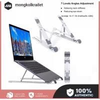 ราคา MK เดสก์ท็อปกันลื่นอลูมิเนียมพับได้แบบปรับได้ ฐานวางโน๊ตบุ๊ค Stand For Notebook Macbook Air iPad HP 11 15 6 17 inch ที่ว (20179597401)