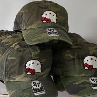 ราคา หมวกเบสบอลลายพรางใหม่ สไตล์อเมริกัน Hello Kitty หมวกกันแดด หมวกเป็ดสำหรับทุกเพศ สินค้าเฉพาะ (26678870200)