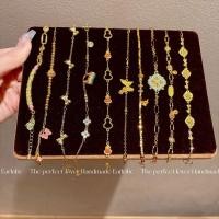 ราคา ชุดกำไลทองทรายสไตล์โบราณสำหรับผู้หญิง ร้านทอง สไตล์เดียวกัน หรูหราเบา สง่างาม สีเคลือบ ทนทาน เครื่องประดับโซ่ สินค้าพร้อมส่ง (47500361779)