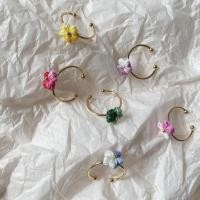 ราคา แหวนดอกไม้ทอมือ แบบเรียบง่าย พร้อมไมโครตะขอ ขนาดเล็ก สินค้าสำเร็จรูป (42557291916)