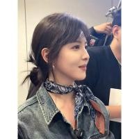 ราคา Cashew Flower Mulberry Silk Scarf สไตล์เกาหลีHip Hop สำหรับผู้ชายและผู้หญิง ขนาด 53 ซม (42122774417)