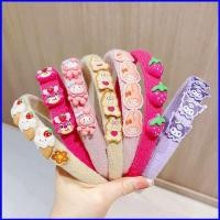 ราคา ผมวงลายการ์ตูนสำหรับเด็ก Sanrio Kuromi My Melody Lotso พร้อมลายคาดศีรษะน่ารัก (46550694359)