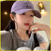 ราคา หมวกเบสบอลสีม่วง อเมริกันสไตล์เรียบง่าย หมวกแฟชั่นอเนกประสงค์สำหรับฤดูร้อน (41468782608)