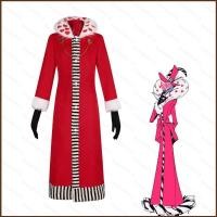 ราคา Yb Hazbin Hotel Valentino ใหม่สีแดงชุดหมวกถุงมือคอสเพลย์ผ้าปาร์ตี้ฮาโลวีนเครื่องแต่งกายเสื้อ (29001943301)