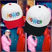 ราคา SY1 G dragon หมวกเบสบอลแบบนุ่มเพลงใหม่ POWER สไตล์เดียวกัน หมวกปักสีจับคู่ (27619735861)