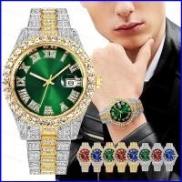 ราคา และ1 โรเล็กซ์ นาฬิกาสําหรับผู้ชายเต็มเพชรหรูหราสายเหล็กปฏิทินขนาดโรมันธุรกิจนาฬิกาควอตซ์ของขวัญ ใช่1 (42273771741)