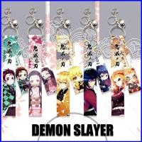 ราคา SY1 DEMON SLAYER พวงกุญแจริบบิ้น Bells อะนิเมะพวงกุญแจกระเป๋า Sandant Tanjirou Nezuko Zenitsu Key Chain คู่ด้านข้าง YS (41374120543)