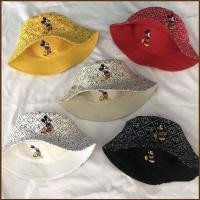 ราคา SY1 Double Side Mickey Mouse Bucket Hat เย็บปักถักร้อยหมวกชาวประมงสําหรับผู้หญิงผู้ชาย Unisex กลางแจ้ง Sunhat All Match Tr (25833037659)