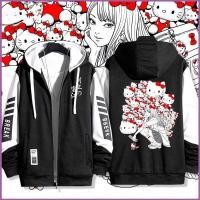 ราคา SY1 Junji Ito Kawakami Tomie Sanrio Hello Kitty เสื้อโค้ทซิป Hoodie แจ็คเก็ตเสื้อสเวตเตอร์ถักเสื้อกันหนาวแขนยาวคอสเพลย์ (25786547303)
