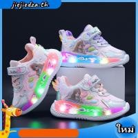 ราคา SUGE รองเท้าผ้าใบคุโรมิเด็กมีไฟ LABUBU รองเท้าเจ้าหญิงเด็ก ด้านล่างนุ่ม (27885533908)