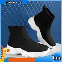 ราคา รองเท้าผ้าใบลําลอง ข้อสูง ผ้าถัก สีดํา สีขาว แฟชั่นคลาสสิก สําหรับเด็กผู้ชาย ผู้หญิง อายุ 3 15 ปี ไซซ์ 27 38 ปี (26834404905)