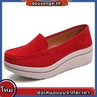 ราคา รองเท้าแพลตฟอร์มลําลอง หนังวัวแท้ แบบนิ่ม น้ําหนักเบา สีขาว สําหรับแม่ และเด็ก (54400585898)