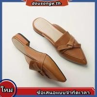 ราคา รองเท้าแตะมุลเลอร์ ส้นเตี้ย หัวแหลม แฟชั่นฤดูร้อน สําหรับผู้หญิง 2023 (48350271917)