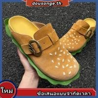 ราคา Bbimp X Mental Free Birkenstock 2024 รองเท้าแฮมเบอร์เกอร์ใหม่รองเท้าแตะคู่หนังพื้นหนาสําหรับผู้ชายและผู้หญิง 0ARC (41823021782)