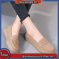 ราคา รองเท้าโลฟเฟอร์ลําลอง หนังวัวแท้ ขนาดใหญ่ สไตล์เกาหลี แฟชั่นสําหรับผู้หญิง ไซซ์ 35 41 (29717346996)