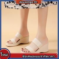 ราคา รองเท้าแตะลําลอง ส้นเตารีด หัวเหลี่ยม ใส่สบาย เหมาะกับเดินชายหาดกลางแจ้ง แฟชั่นสําหรับสตรี (29362135853)