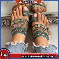 ราคา Gao รองเท้าแตะ ส้นแบน ถัก ประดับพู่ สไตล์โบฮีเมียน กันลื่น พร้อมคลิปแหวนนิ้วเท้า เหมาะกับเดินชายหาด สําหรับผู้หญิง (28969691680)