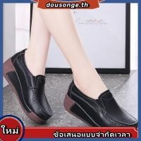ราคา รองเท้าโลฟเฟอร์ลําลอง หนังวัวแท้ พื้นนิ่ม สีขาว สําหรับหญิงตั้งครรภ์ สี่ฤดู (26467151760)