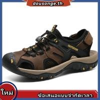 ราคา รองเท้าแตะ หนังแท้ สไตล์เกาหลี สําหรับผู้ชาย ขนาด 38 48 (49051407970)