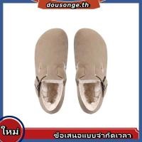ราคา Birkenstock Arizona Leather Sandals รองเท้าแตะผู้ชายและผู้หญิงหนังแท้รองเท้าขี้เกียจ ahua (46651895679)