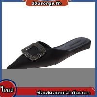 ราคา UABRAV รองเท้าแตะ ส้นแบน หัวแหลม อินฟราเรด สีดํา แฟชั่นใหม่ สําหรับสตรี ขนาด 35 40 (40626261634)