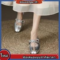 ราคา รองเท้าส้นสูงหัวมนแบบสวมรัดข้อสไตล์แฟชั่นสำหรับผู้หญิง (27017848348)