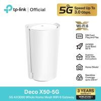 ราคา TP Link Deco X50 5G เราเตอร์ใส่ซิม 5G AX3000 Whole Home Mesh WiFi 6 Gateway ใส่ SIM Card ก็เพลินกับเครือข่าย 5G ได้ทันที (25956504595)