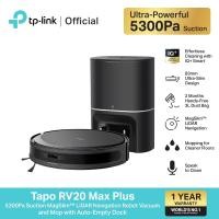 ราคา TP Link Tapo RV20 Max Plus หุ่นยนต์ดูดฝุ่น5300Pa Suction MagSlim LiDAR Navigation Robot Vacuum Mop with Auto Empty Dock (41455132564)