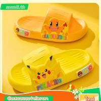 ราคา Pokemon รองเท้าแตะ EVA แบบนิ่ม ลายการ์ตูนโปเกม่อน ปิกาจู กันลื่น สําหรับแม่ และลูก (41873427060)