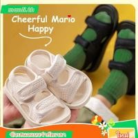 ราคา พร้อมส่ง รองเท้าแตะ Cheerful Mario ของแท้ รองเท้ารัดส้นสำหรับเด็ก กันลื่น (28592389473)