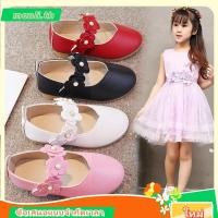 ราคา สาวรองเท ้ าหนังสีขาวบริสุทธิ ์ 1 12Years เด ็ กดอกไม ้ Pearl Princess รองเท ้ าแบนยางนุ ่ มสีดําทองสีแดง (43073310561)