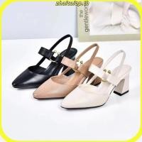 ราคา รองเท้า ne na รองเท้าส้นสูงนางงาม รองเท้าแตะหนังนิ่มหัวแหลมของผู้หญิง (26842372190)