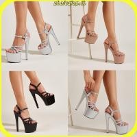 ราคา รองเท้า FARLA ที่หรูหราสำหรับการประกวดและงานต่างๆ ส้นสูง 5 นิ้ว 6 นิ้ว และ 7 นิ้ว ส่วนหน้าเสริม สายรัดข้อเท้า พร้อมส่งจากไทย (26942331025)