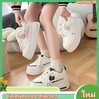 ราคา CGF SNEAKERS รองเท้าผ้าใบ พื้นหนา เสริมส้น สีขาว เข้ากับทุกการแต่งกาย สไตล์สปอร์ต สําหรับผู้หญิง (26610480863)