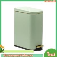 ราคา ถังขยะสเตนเลส ทรงสี่เหลี่ยมผืนผ้า 6 ลิตร MH 161 ถังขยะแบบเหยียบกันน้ำและกันกลิ่น (45201542537)