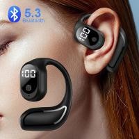 ราคา หูฟังไร ้ สายแบบหนีบหูบลูทูธ 5 3 ชุดหูฟังสเตอริโอไฮไฟจอแสดงผลดิจิตอลหูฟังไร ้ สายกีฬาพร ้ อมไมโครโฟน (24173345522)