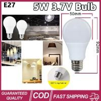 ราคา 4 ชิ้น LED หลอดไฟประหยัดพลังงาน E27 DC 3 7V แรงดันไฟฟ้าต่ําทรงกลมความสว่างสูงหลอดไฟ LED แสงบ้านไฟตกแต่ง (45501811107)