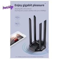 ราคา 1300Mbps Adaptador 2 4G 5GHz Dual Band Low Latency การ์ดเครือข่าย Usb อะแดปเตอร์ไร้สาย (43470572675)
