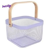 ราคา ตะกร้าตาข่ายโลหะ ตะกร้าครัวแบบแขวนอเนกประสงค์ตะกร้าผลไม้พร้อมที่จับสําหรับห้องครัวห้องน้ําปิคนิค (41569438612)