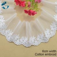 ราคา ผ้าฝ้ายเย็บปักถักร้อยขอบลูกไม้ guipure DIY trims สำหรับตกแต่งเสื้อผ้าและมินิเดรส (43022735487)