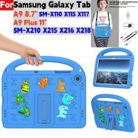 ราคา 8 7 นิ้วสําหรับ Samsung Tab A9 SM X110 X115 X117 A9 A9Plus 11 นิ้ว SM X210 X215 X216 X218 2023 เด็ก Handle Stand Case (42675220395)