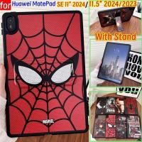 ราคา Huawei MatePad SE 11 hua wei Matepad SE 11 2024 Matepad 11 5 2024 2023 พร้อมขาตั้ง Spiderman Motif Matte Case (42175209946)